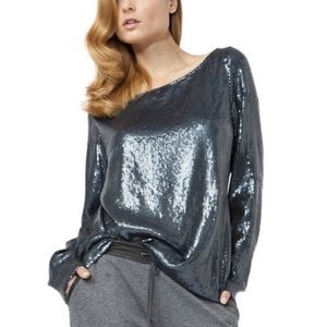 Revolve Stylestalker Brigette Sequin Crepe Blouse